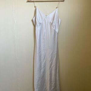 Elegant Pinkish-White Slip Dress